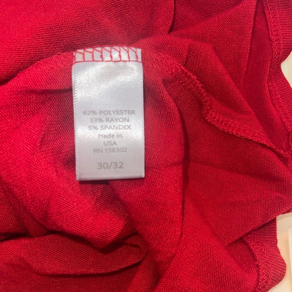 Avenue Womens Plus‎ Size 4X 30/32 Red Beaded V Neck Sweater NWT - Picture 5 of 6